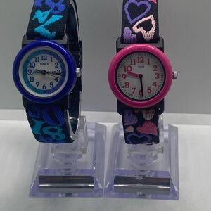 Timex Kids' Watch Duo - Blue and Pink Hearts